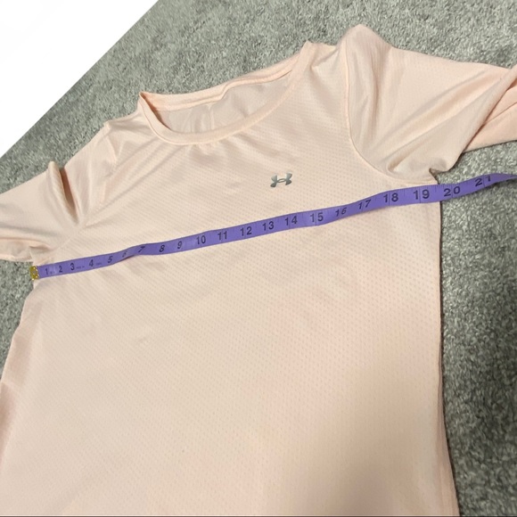 Pale Pink Under Armour LS Tee, L - Picture 4 of 10
